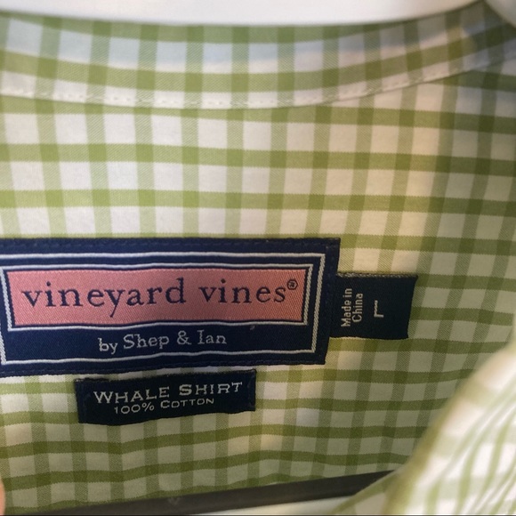 Vineyard Vines Slim Fit Whale Button Down Shirt Men’s Size L - Picture 2 of 9